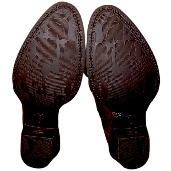 Ariat Womens Size 7B Heritage RToe Cowboy Western Boot Distressed Brown 10020289 - Picture 7 of 8